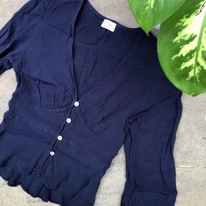 Aritzia Wilfred New Prairie Blouse